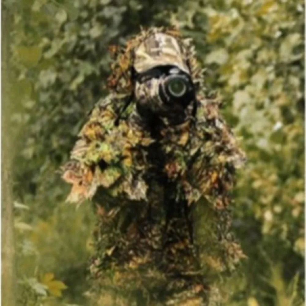 Ghillie Vintage 3D-Leaf Netted Camo Hooded Jacket by Mirage Wear Perfect